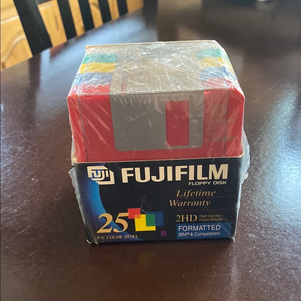 Fujifilm 2HD Floppy Disks - Vibrant Red
